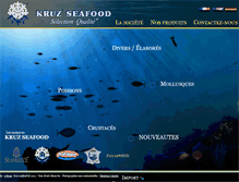 Tablet Screenshot of kruz-seafood.com